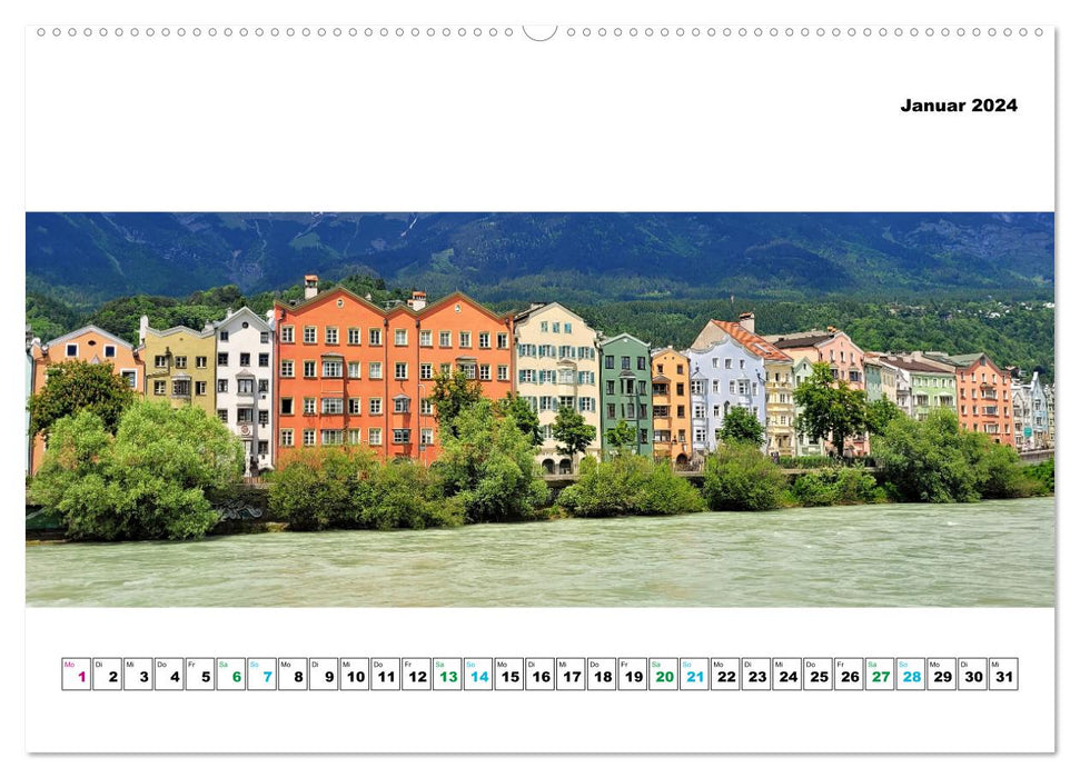 Hello TIROL Panorama impressions from Austria / Tyrol (CALVENDO Premium Wall Calendar 2024) 