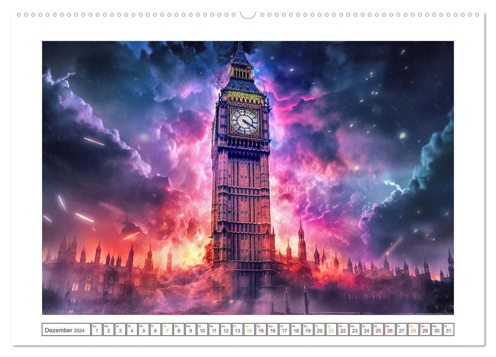 Monuments d'Europe (Calendrier mural CALVENDO Premium 2024) 