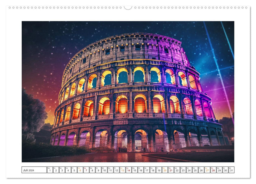 Europe's Landmarks (CALVENDO Premium Wall Calendar 2024) 