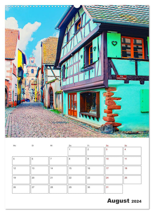 Riquewihr - Urlaubsplaner (CALVENDO Wandkalender 2024)