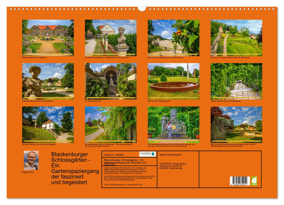 Jardins du château de Blankenburg - Une promenade dans les jardins qui fascine et inspire (Calendrier mural CALVENDO 2024) 