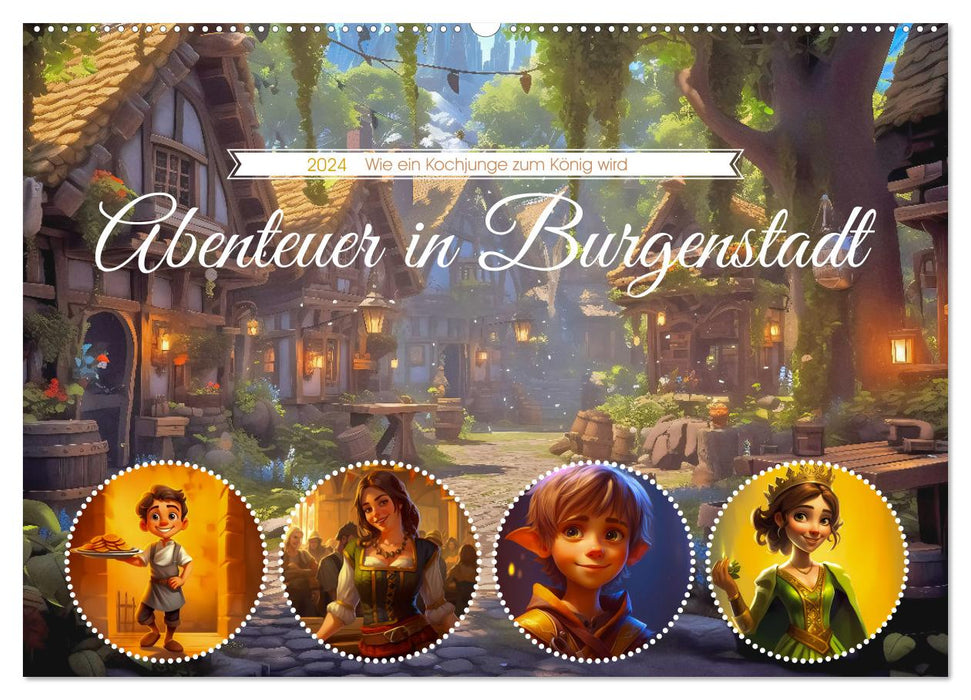 Abenteuer in Burgenstadt (CALVENDO Wandkalender 2024)