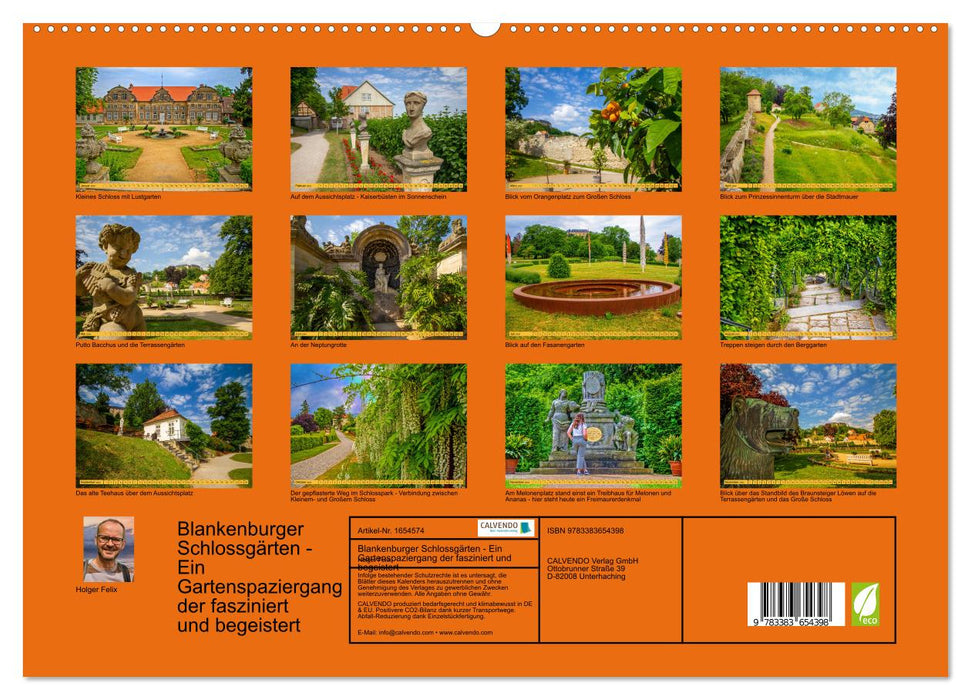 Blankenburger Schlossgärten - Ein Gartenspaziergang der fasziniert und begeistert (CALVENDO Premium Wandkalender 2024)