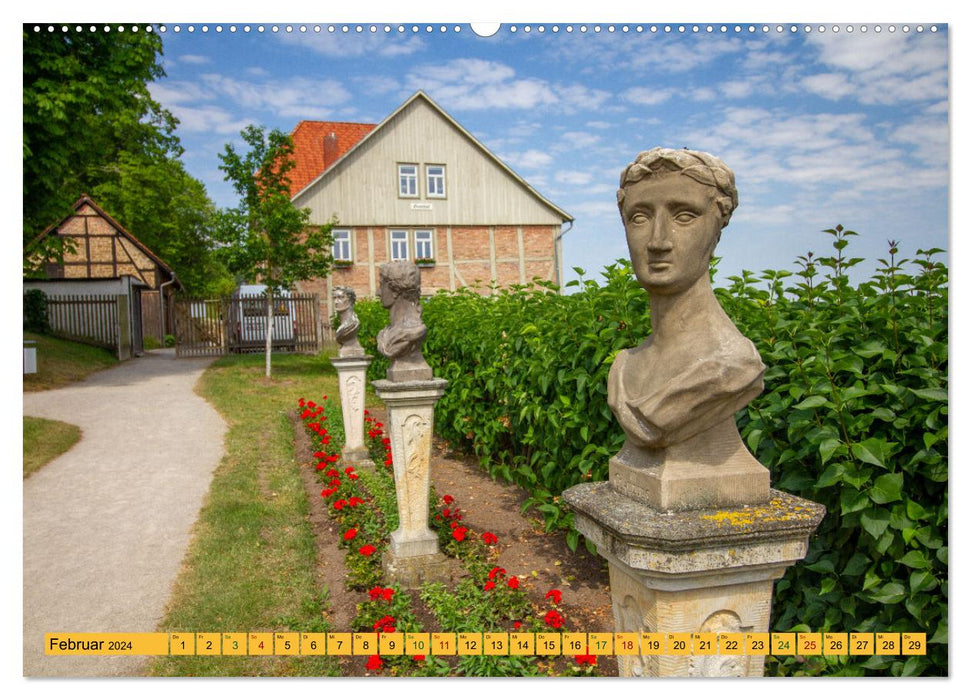 Blankenburger Schlossgärten - Ein Gartenspaziergang der fasziniert und begeistert (CALVENDO Premium Wandkalender 2024)