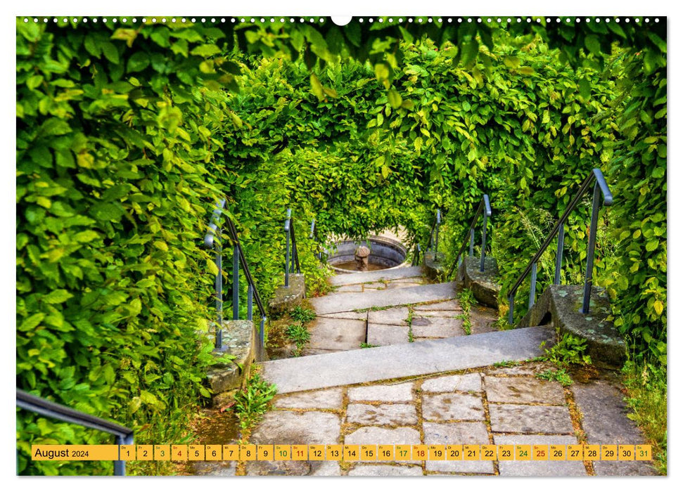 Jardins du château de Blankenburg - Une promenade dans les jardins qui fascine et inspire (Calendrier mural CALVENDO Premium 2024) 