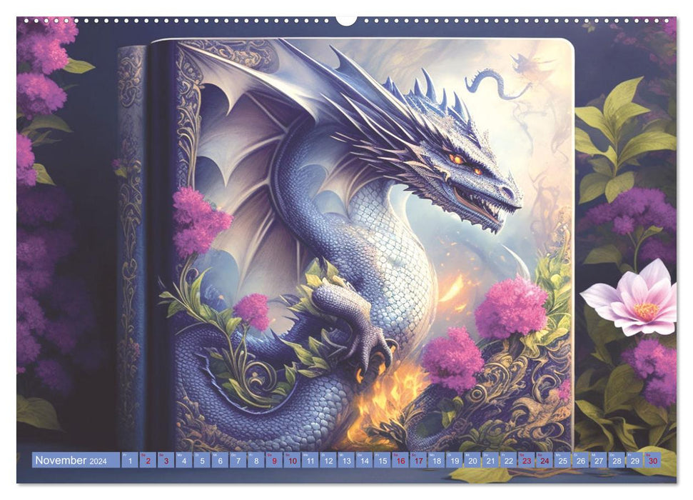 Book cover art fantasy (CALVENDO wall calendar 2024) 