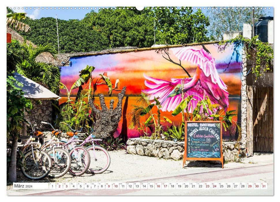 Unterwegs auf Yucatan Mexiko (CALVENDO Premium Wandkalender 2024)