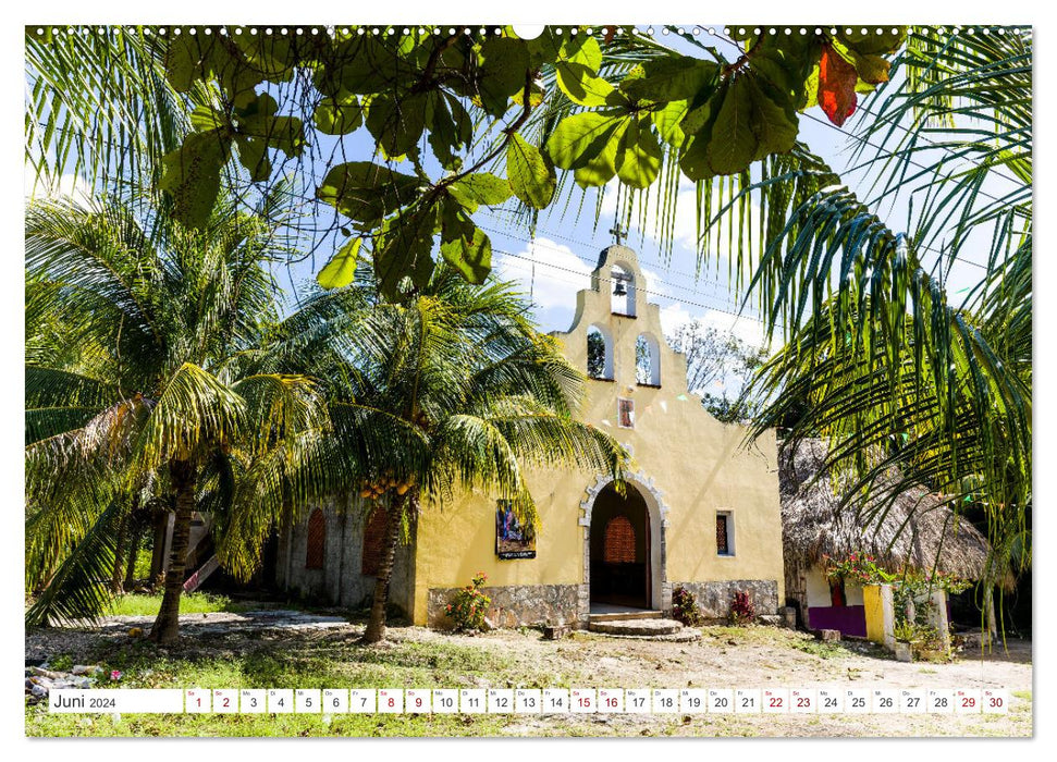Unterwegs auf Yucatan Mexiko (CALVENDO Premium Wandkalender 2024)