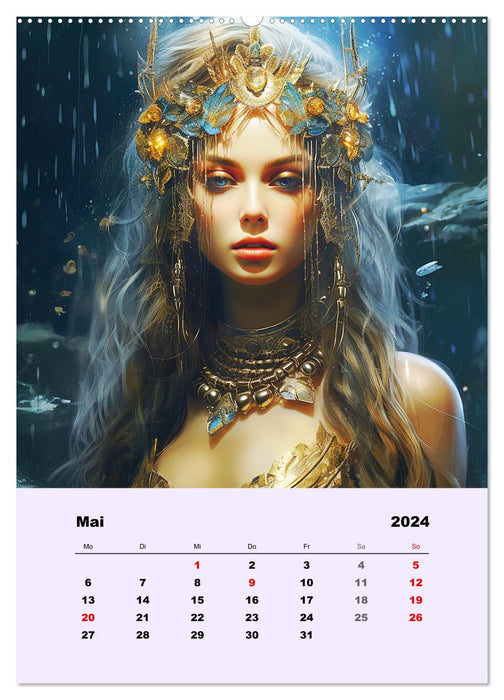 Magische Reise zu mystischen Wesen. Keltische Fantasie-Gestalten (CALVENDO Wandkalender 2024)