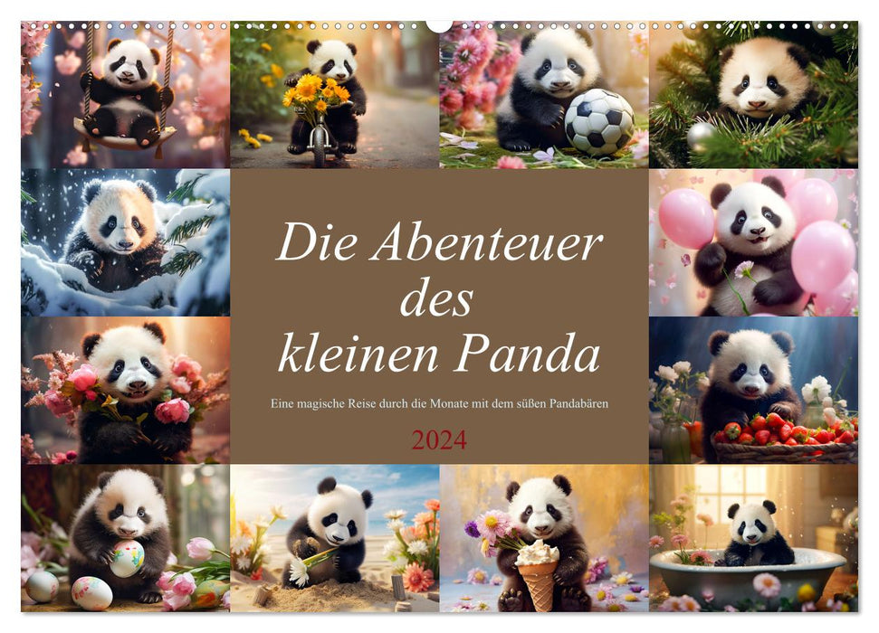 The Adventures of the Little Panda (CALVENDO Wall Calendar 2024) 