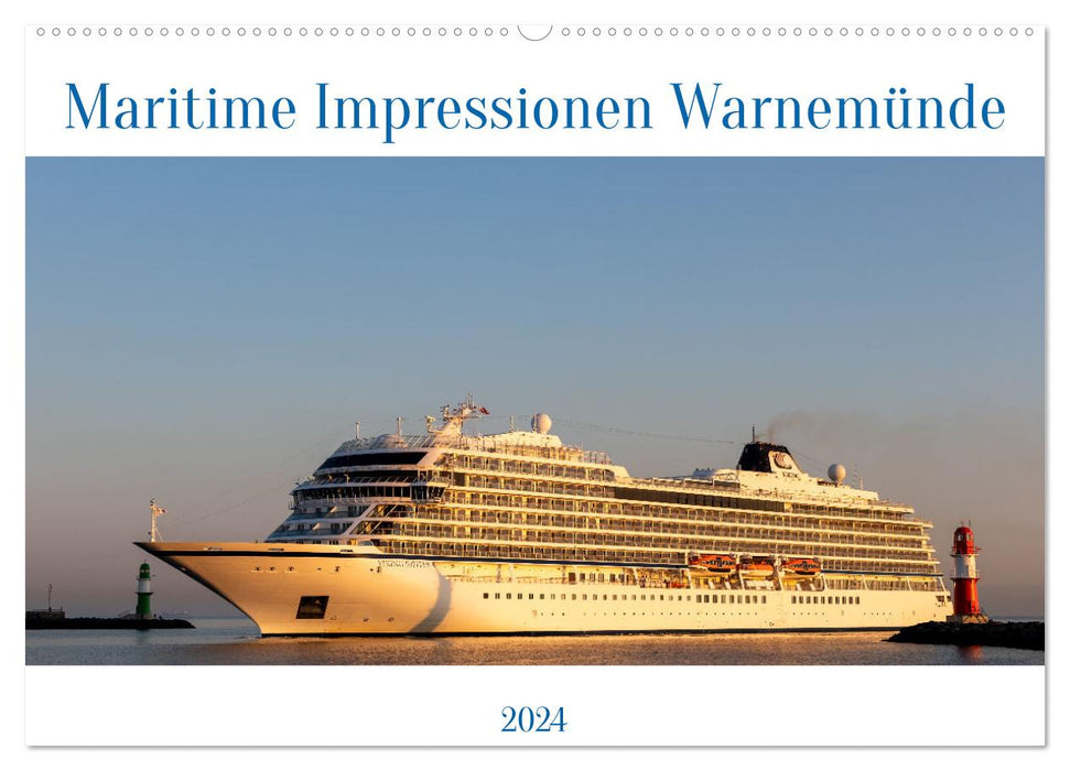 Maritime impressions Warnemünde (CALVENDO wall calendar 2024) 