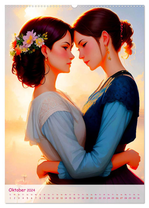 Lesbian Love (CALVENDO Premium Wall Calendar 2024) 