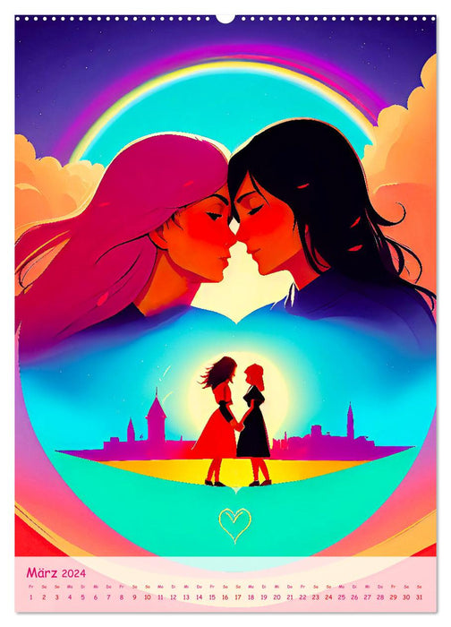 Lesbian Love (CALVENDO Premium Wall Calendar 2024) 