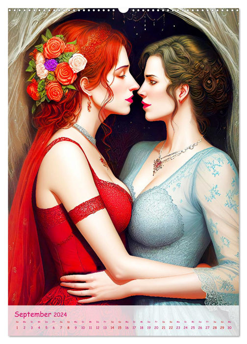 Lesbische Liebe (CALVENDO Premium Wandkalender 2024)