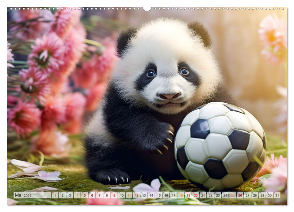 Les Aventures du Petit Panda (Calendrier mural CALVENDO Premium 2024) 