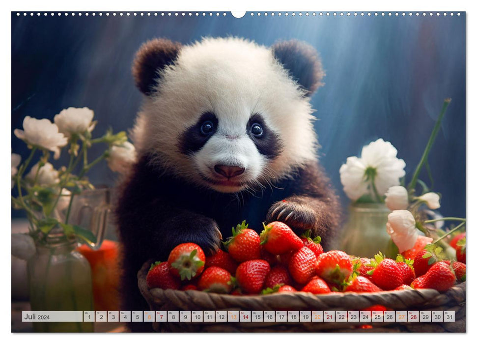 Les Aventures du Petit Panda (Calendrier mural CALVENDO Premium 2024) 
