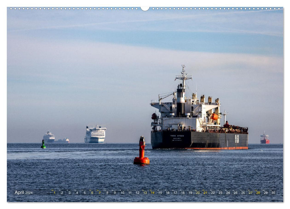 Maritime Impressionen Warnemünde (CALVENDO Premium Wandkalender 2024)