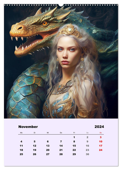 Voyage magique vers des créatures mystiques. Chiffres fantastiques celtiques (Calvendo Premium Wall Calendar 2024) 