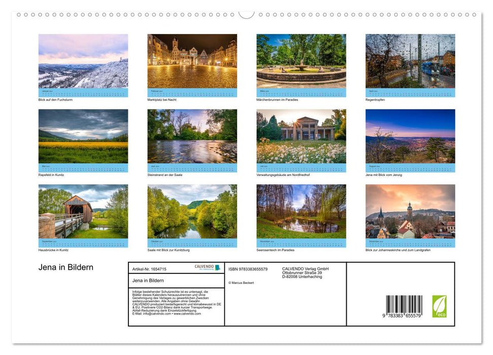 Jena in pictures (CALVENDO Premium Wall Calendar 2024) 