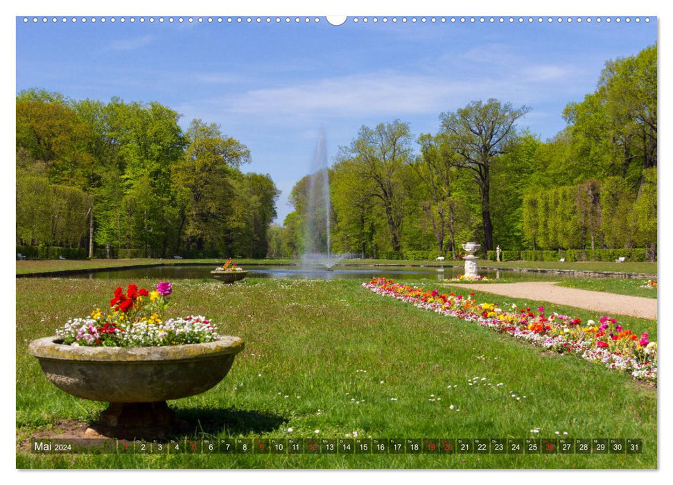 Jardin baroque Zabeltitz (Calvendo Premium Calendrier mural 2024) 