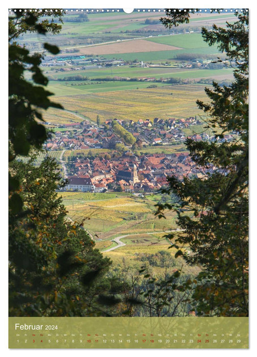 Voyage à travers l'Alsace (Calendrier mural CALVENDO Premium 2024) 