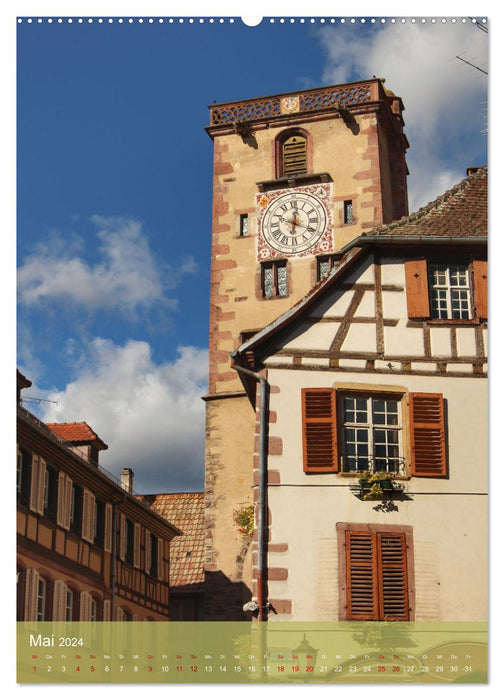 Voyage à travers l'Alsace (Calendrier mural CALVENDO Premium 2024) 