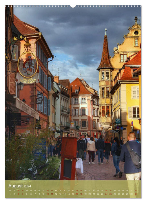 Voyage à travers l'Alsace (Calendrier mural CALVENDO Premium 2024) 