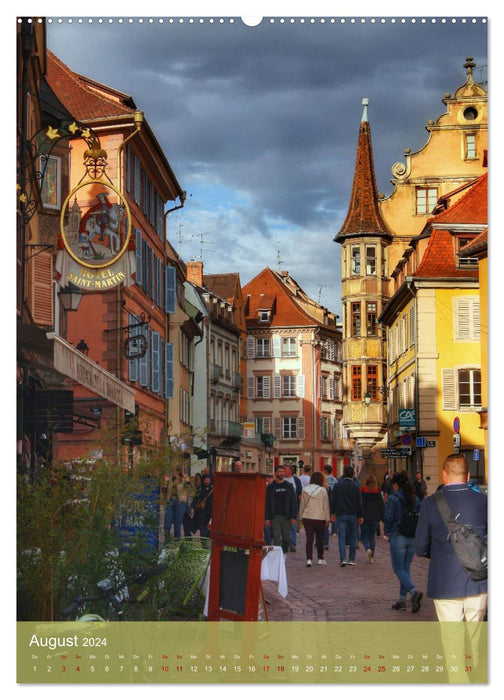 Voyage à travers l'Alsace (Calendrier mural CALVENDO 2024) 