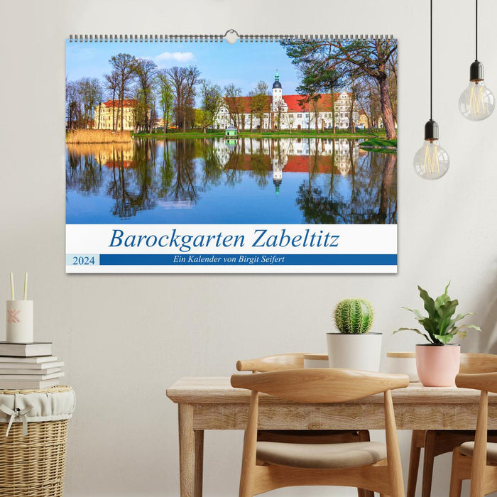 Jardin baroque Zabeltitz (Calendrier mural CALVENDO 2024) 