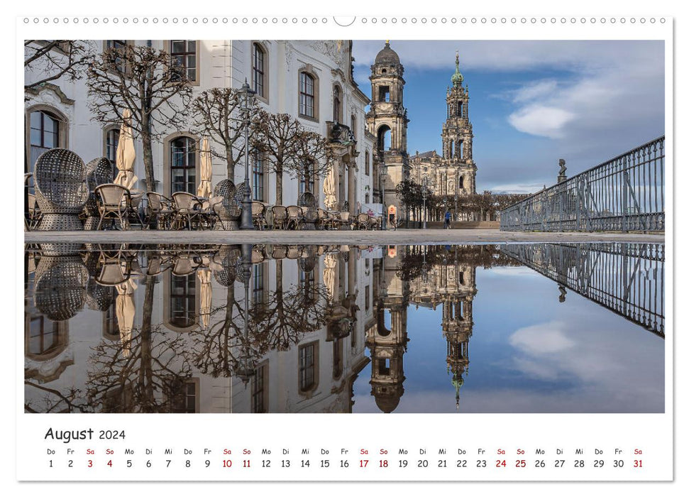 Dresdens barocke Altstadt (CALVENDO Wandkalender 2024)