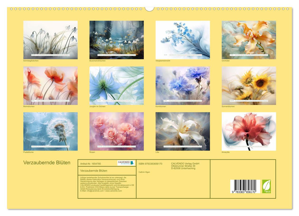 Verzaubernde Blüten (CALVENDO Premium Wandkalender 2024)