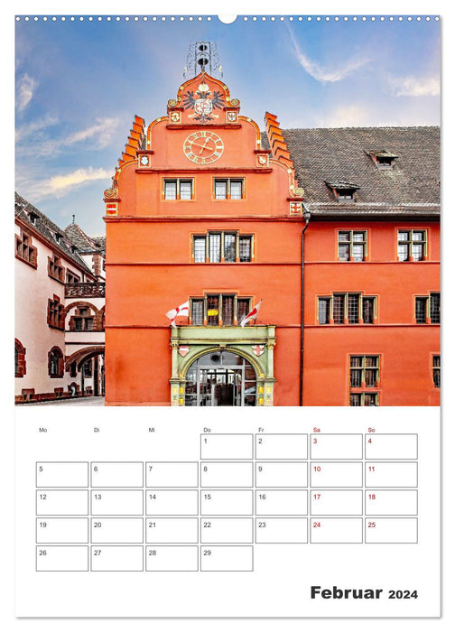 Freiburg - Reiseplaner (CALVENDO Wandkalender 2024)