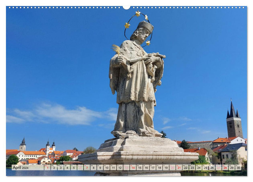 Telč enchanteur en République tchèque (calendrier mural CALVENDO 2024) 