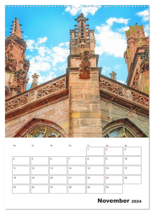 Freiburg - Reiseplaner (CALVENDO Premium Wandkalender 2024)