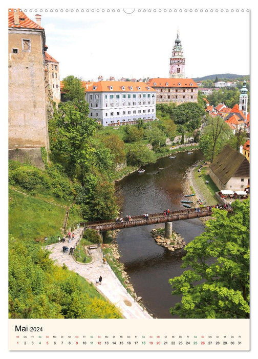Krumau in Tschechien - Wunderschönes Cesky Krumlov (CALVENDO Wandkalender 2024)