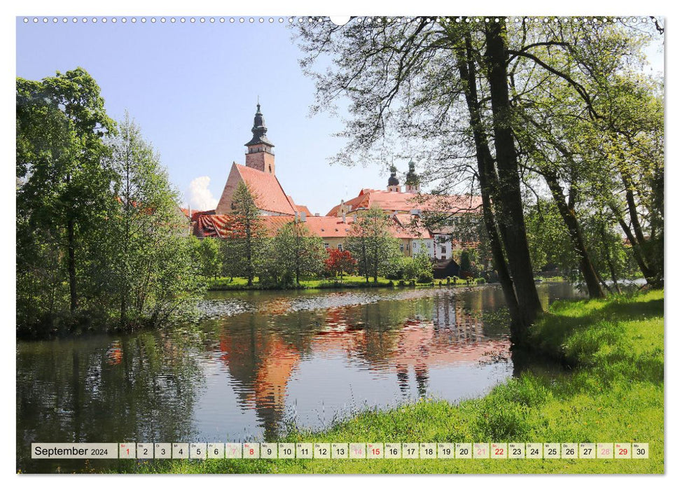 Bezauberndes Telč in Tschechien (CALVENDO Premium Wandkalender 2024)