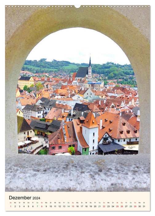 Krumlov en République tchèque – Magnifique Cesky Krumlov (Calvendo Premium Wall Calendar 2024) 