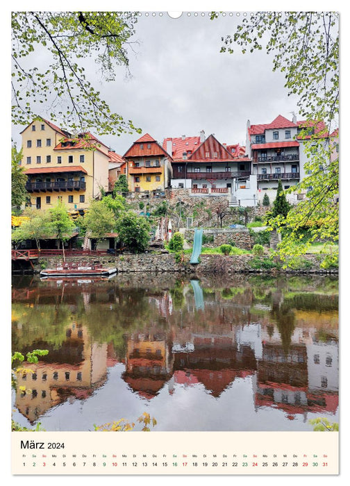 Krumau in Tschechien - Wunderschönes Cesky Krumlov (CALVENDO Premium Wandkalender 2024)