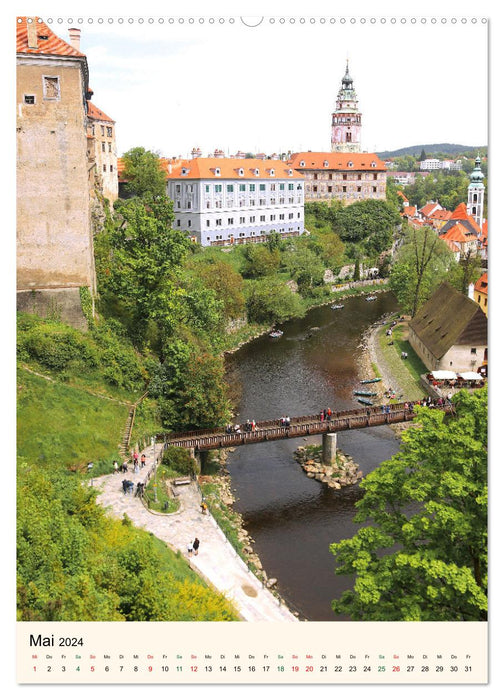 Krumau in Tschechien - Wunderschönes Cesky Krumlov (CALVENDO Premium Wandkalender 2024)