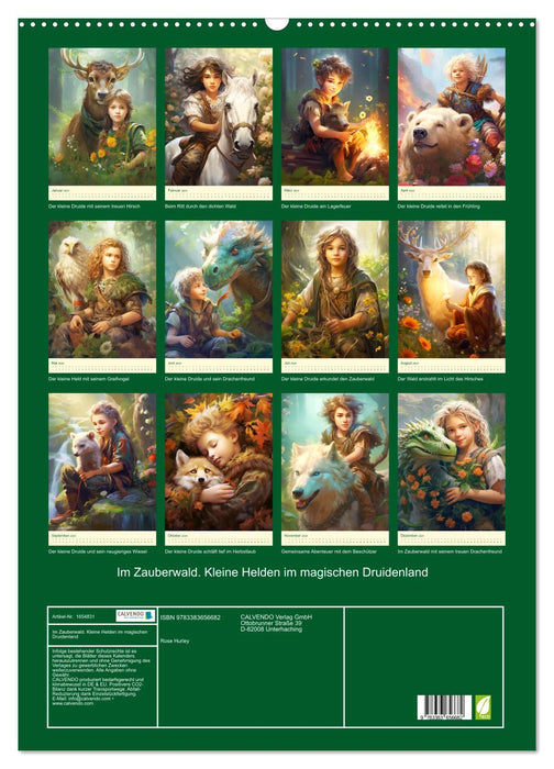 Im Zauberwald. Kleine Helden im magischen Druidenland (CALVENDO Wandkalender 2024)
