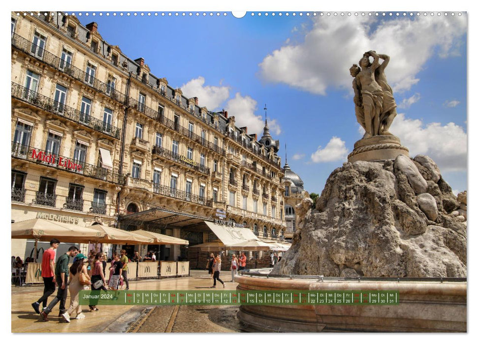 Südfrankreich - Rund um Montpellier (CALVENDO Wandkalender 2024)