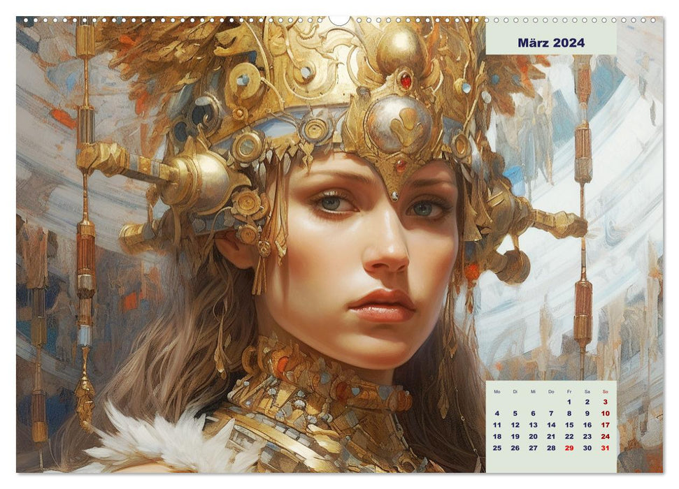 Götter der Antike. Inspiriert von den Bewohnern des Olymp (CALVENDO Wandkalender 2024)
