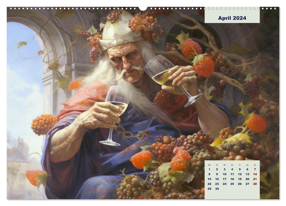 Gods of antiquity. Inspired by the inhabitants of Olympus (CALVENDO wall calendar 2024) 