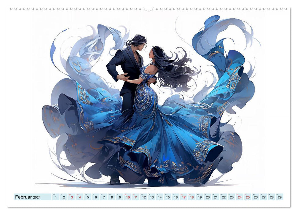 Dance passion in movement (CALVENDO wall calendar 2024) 