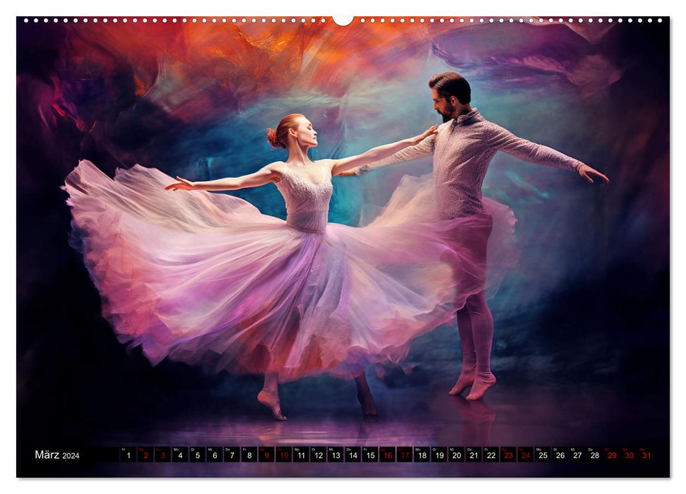 Tanz Leidenschaft in Bewegung (CALVENDO Wandkalender 2024)