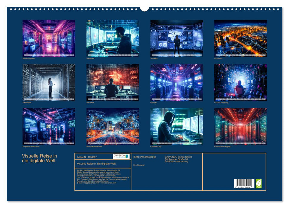 Visual journey into the digital world (CALVENDO wall calendar 2024) 