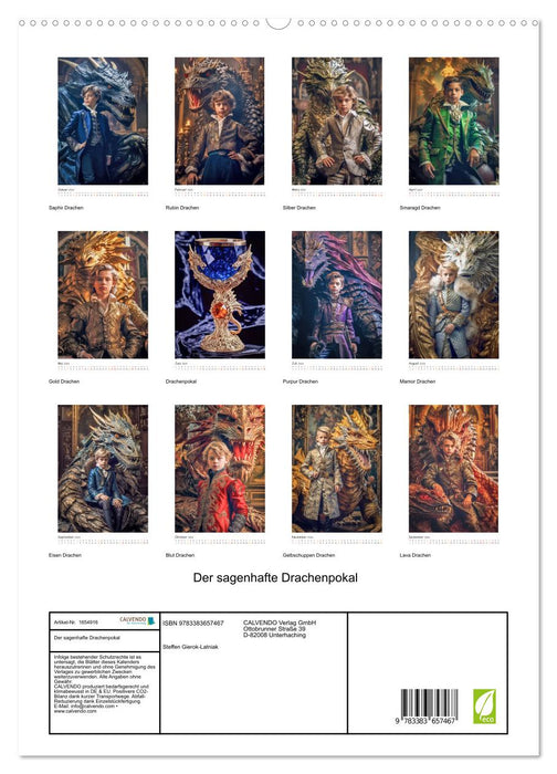 Der sagenhafte Drachenpokal (CALVENDO Premium Wandkalender 2024)