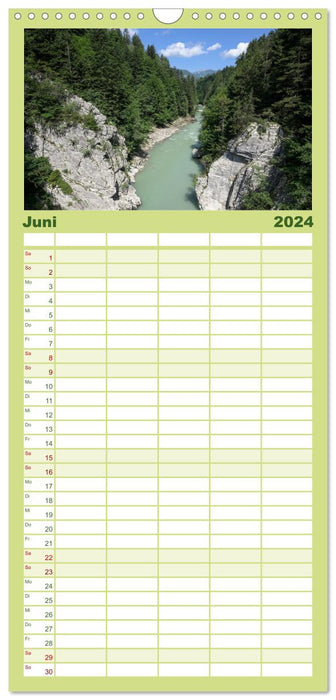 Kaiserwinkl - photos d'été du Tyrol (Agenda familial CALVENDO 2024) 