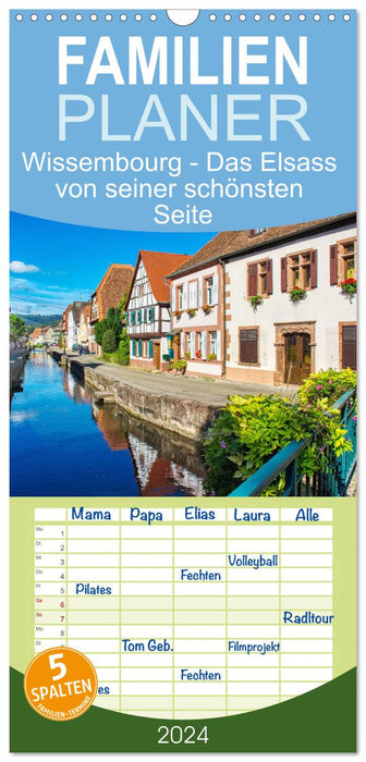 Wissembourg - Das Elsass von seiner schönsten Seite (CALVENDO Familienplaner 2024)