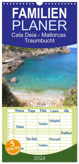 Cala Deia - La baie de rêve de Majorque (Agenda familial CALVENDO 2024) 